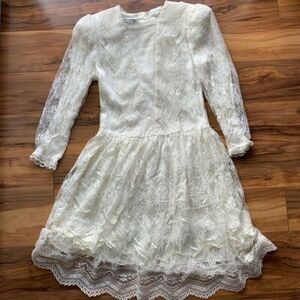 Vintage Gunne Sax Lace dress  12